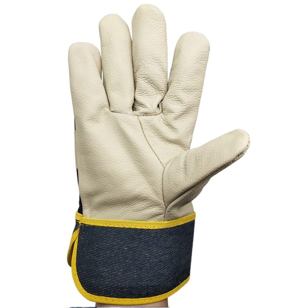 Welder Supplies Protective Mittens White Work Safe Gloves Tool Welding Gloves  Workplace