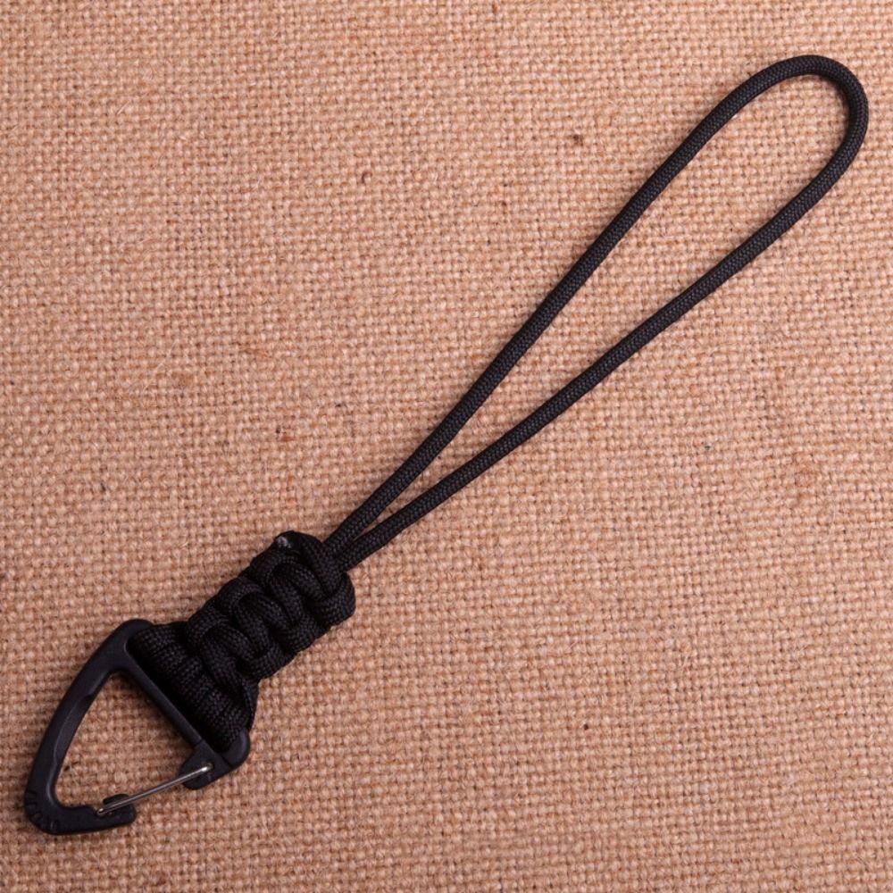 High Strength Paracord Keychain Triangle Buckle Parachute Cord Carabiner Hiking
