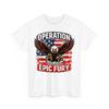 Футболка мужская Operation Epic Fury 100% Хлопок, Топ, Рубашка с орлом и флагом США