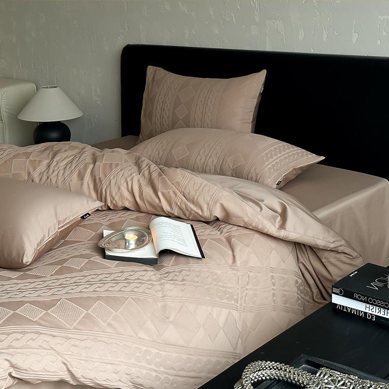 Комплект из четырех предметов из 100% высококачественного чистого хлопка, хлопковый жаккардовый комплект одеяла класса А для матери и ребенка, комплект постельного белья класса люкс