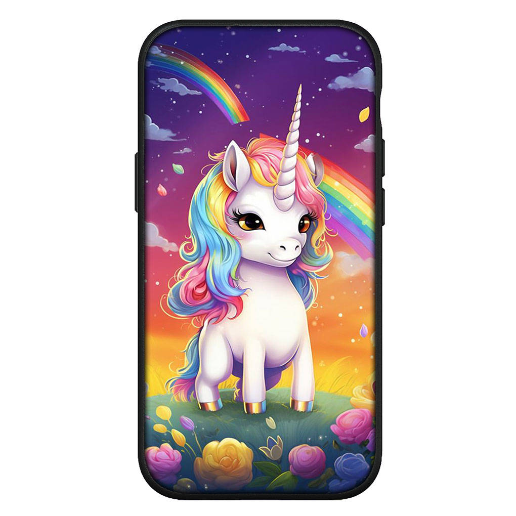 Для Samsung Galaxy S24 S23 iPhone 16 15 14 Xiaomi Redmi Note 13 12 11 10 8 Plus 9 Pro Max X XR чехол для телефона Обои Unicornl Horse OPPO Huawei Cover