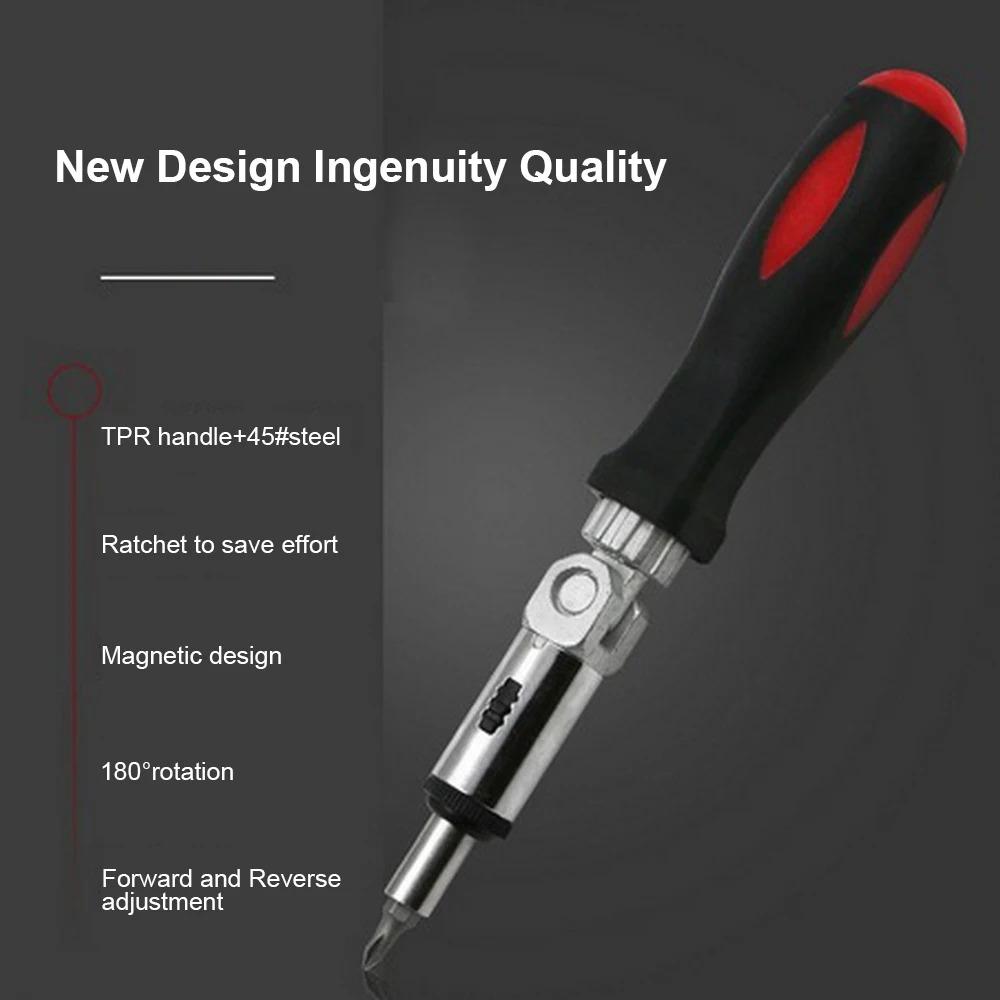 1/4 Hex Ratchet Scewdriver Detachable Multifunction Pen Screwdriver Professional Automotive Bicycle Car Repair Tools Hand Tool