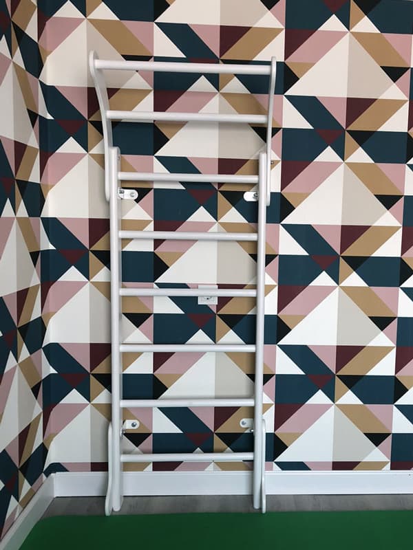 Гимнастическая лестница Мини белая