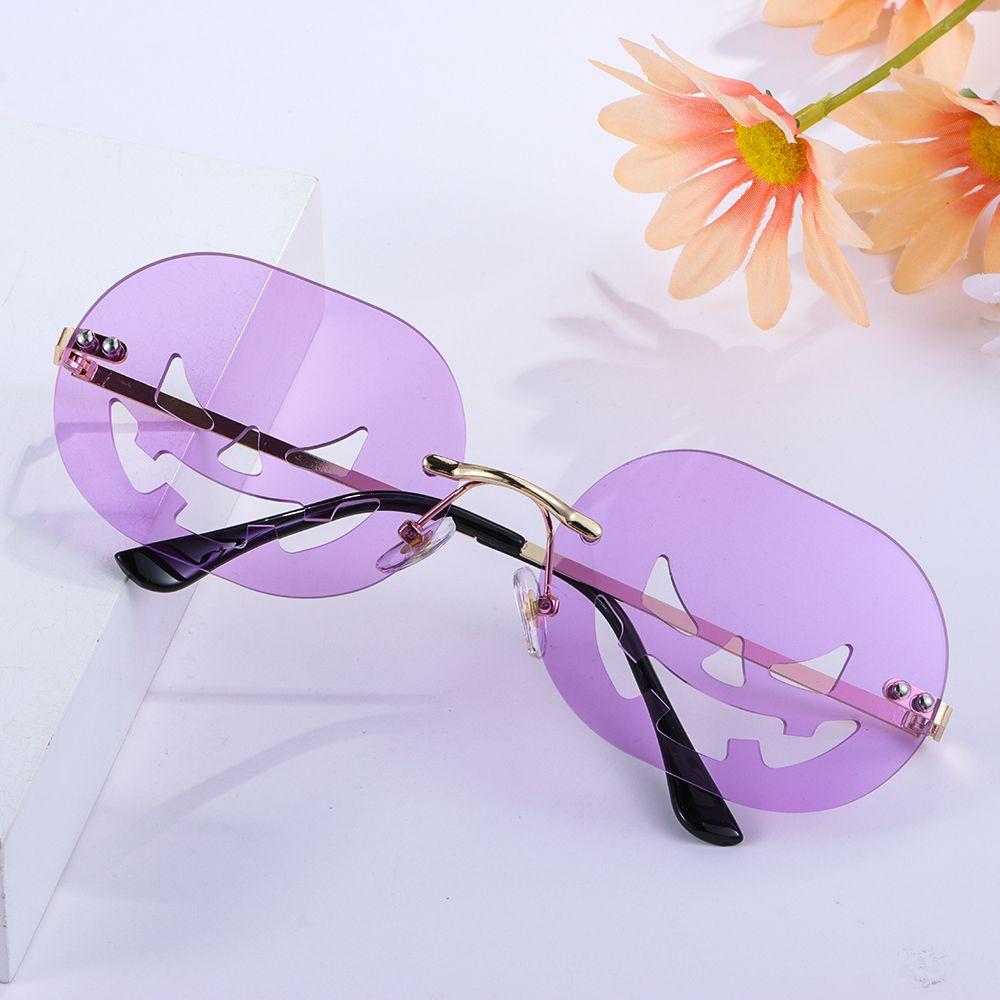 Модные Овальные Смешные Очки-Тыквы Солнцезащитные Очки на Хэллоуин для Женщин Мужчин Карнавальные Очки