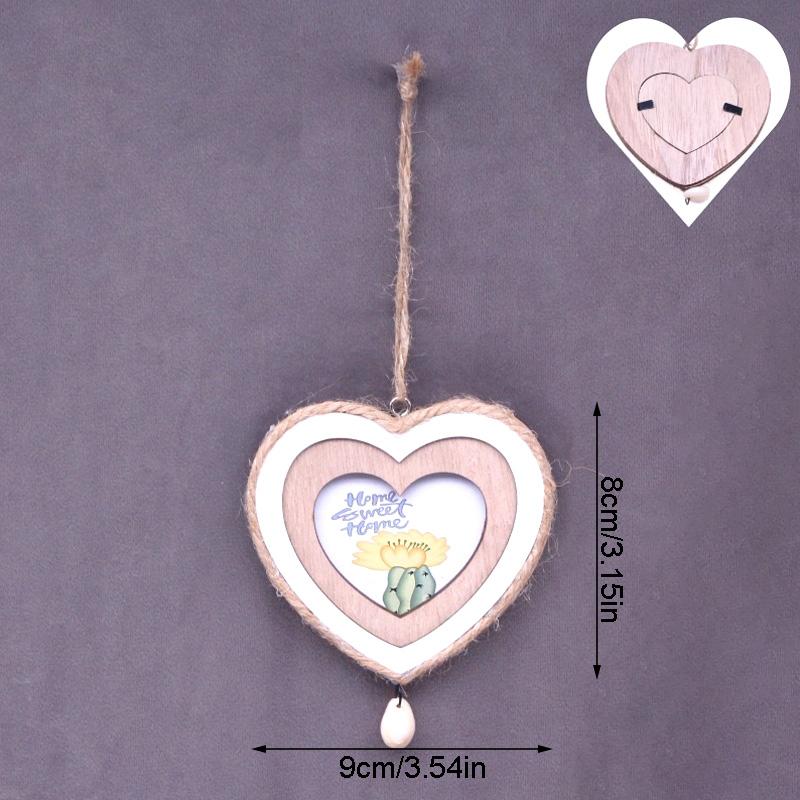 1 шт. макетная деревянная фоторамка, подвеска на дереве, висит дома? Подарки Орнаменты Украшения Дом