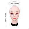 Bald Female Mannequin Head,Cosmetology Lightweight Beauty with Makeup Wig Holder Display Model