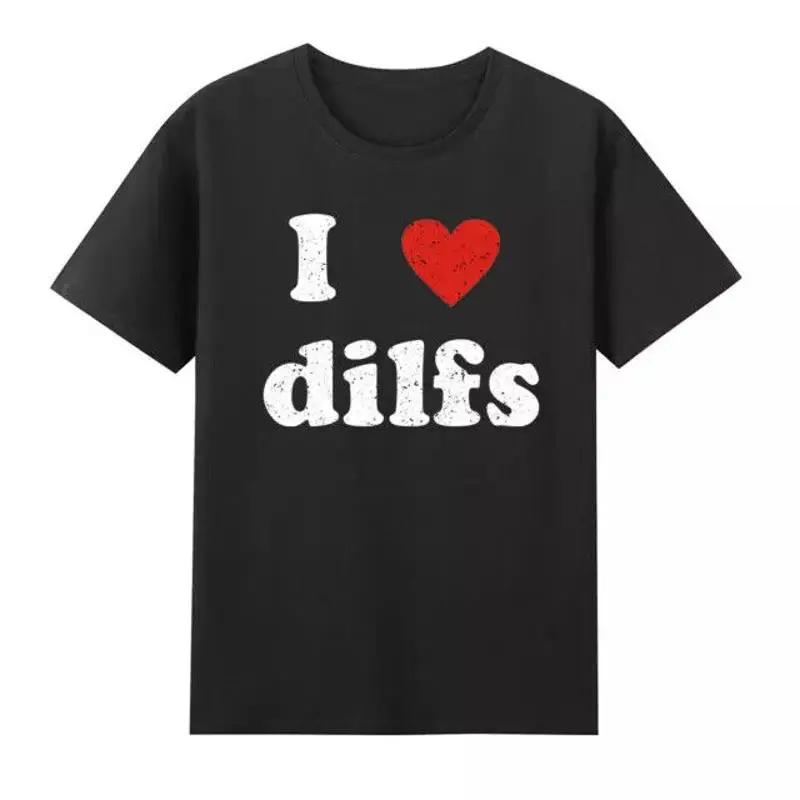 I Love DILFS Red Heart T Shirt