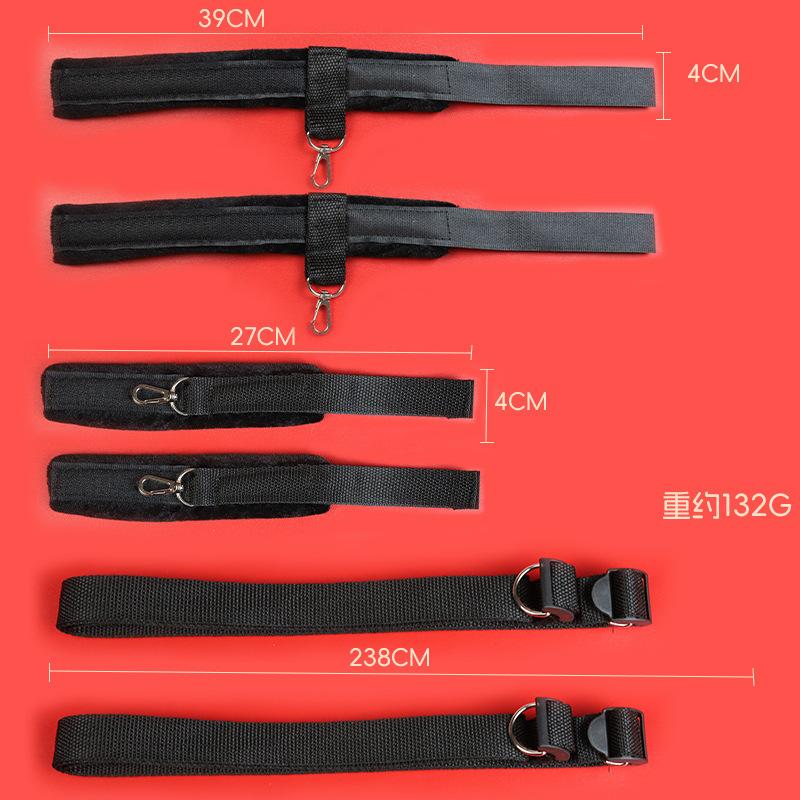 SM Bed Restraint BDSM Bondage Couple Slave Sex Games Tool Handcuff Open Leg Cuffs Sex Toy Adult Bed Restraint Strap System Set