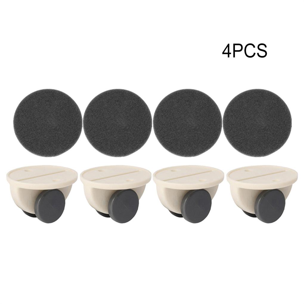 Упаковка из 4 самоклеящихся мебельных роликов универсальных многоцелевых мусорных контейнеров для хранения контейнеров сменных колес для домашнего хозяйства