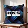 Fashion HHKSSLogo Cushion Cover Natural Linen Organic Fabric DoubleSided Printing Couch Pillow Covers Home Decor