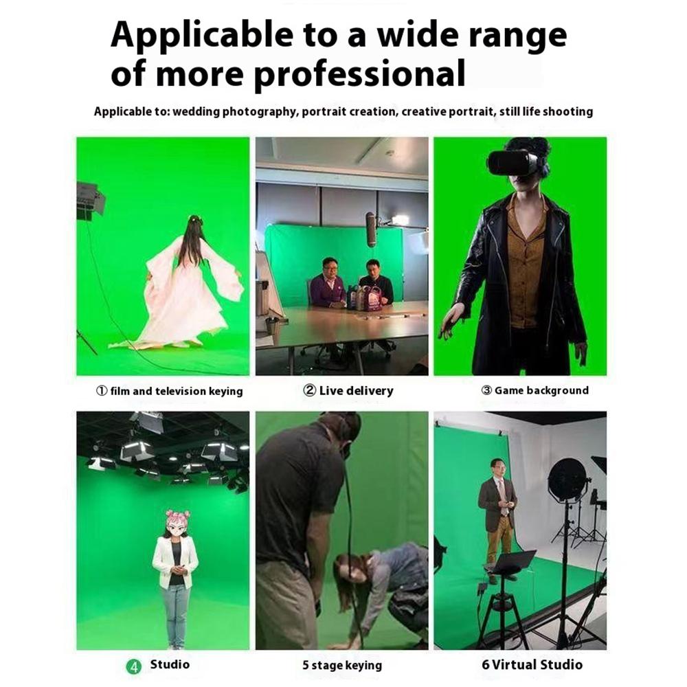 3x6м Зеленый экран для прямой трансляции, фотографии, видеозаписи, фоновая ткань с 4 бесследными гвоздями