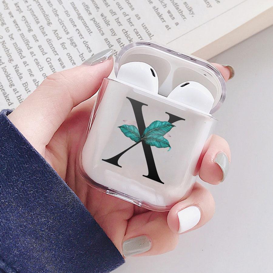 Чехол для AirPods с буквами алфавита для Apple Airpods 3 Pro, беспроводной Bluetooth-гарнитура, защитный чехол, прозрачный чехол для зарядки