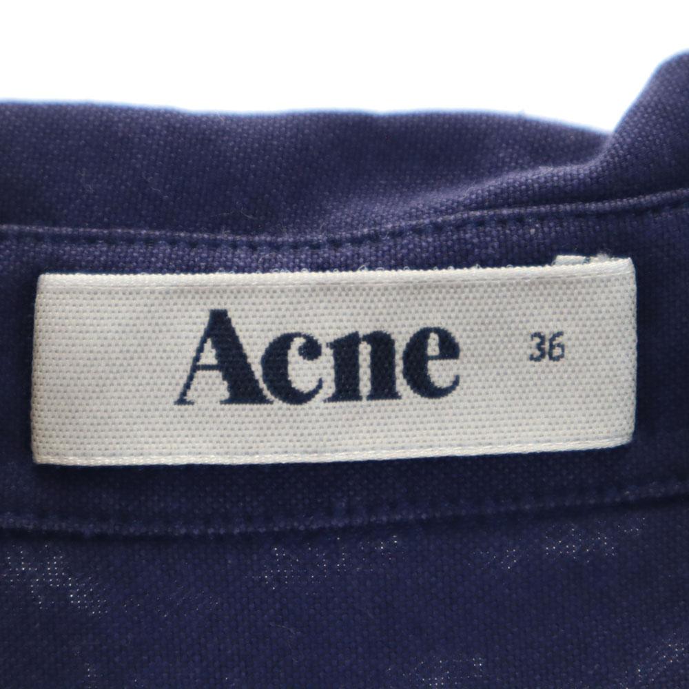ACNE Long Sleeve Shirt 36 Navy Women Used