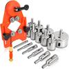 Diamond Hole Saw Set 15 PCS Tile Hole Saw Kit with Drill Guide from 6mm-50mm /1/4‘’- 2” for Ceramic,Glass,Porcelain,Marble