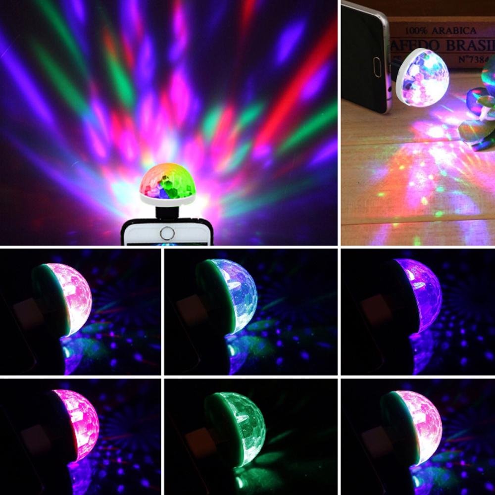 Полезная 4W 3 светодиодная USB RGB красочная сценическая лампа неонового света для вечеринки в диско-баре