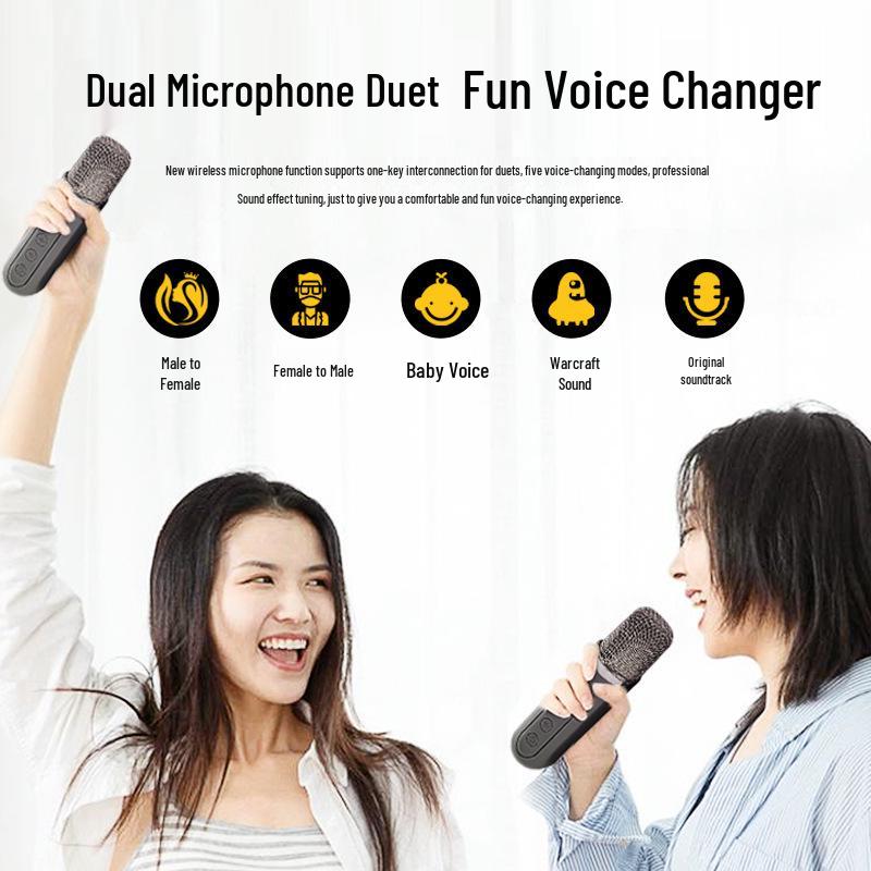 Портативная Bluetooth-колонка K12 с сабвуфером и усилителем для караоке