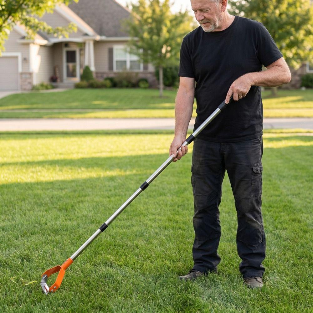 Two-In-One Weeding Ring Toothed Blade Garden Weeding Tool Cover Horse Shoe Ring Hoe Weeding Grass