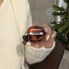 Янтарный леопардовый принт коричневое яблоко чехол для Bluetooth-гарнитуры AirPods pro 1-го поколения защитная крышка для кулона 1-го поколения женский