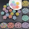 Jewelry Making DIY For Loose Beads 5Pcs 17*11mm Beads Sandwich Beads Transparent Frosted Flower Flower Beads  Pendant Accessories