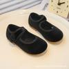 Осенняя новая кожаная обувь для девочек, мягкая подошва, детская обувь, модная одинарная обувь для девочек, бархатная обувь для девочки, противоскользящая обувь для девочки-принцессы