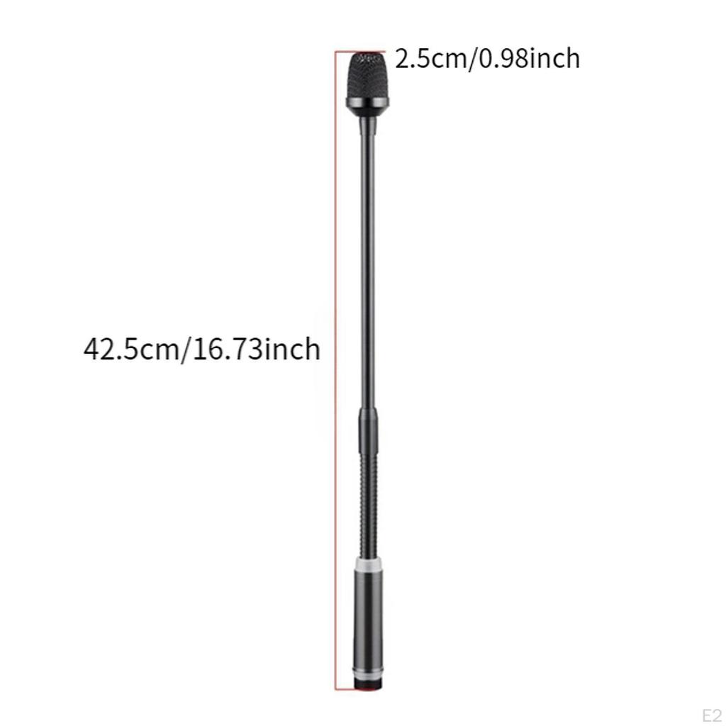 Dynamic DJ Mic Gooseneck Plug and Play PC Adjustable Flexible Microphone 3 Pin Male