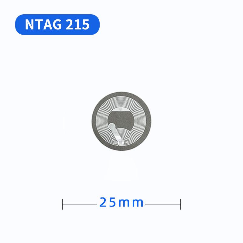 Прозрачная NFC-метка против металла, влагостойкая наклейка-вкладыш с чипом NTAG215 для контроля доступа