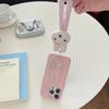 Розовая линия KT cat подходит для iPhone16promax Чехол для iPhone 14 нишевый 15 защитный чехол 17pro