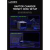 Luowei LW-U1 140 Вт Зарядная станция Raptor для настольного компьютера 15 Вт Беспроводная быстрая зарядка для телефона, часов, ПК Многопортовый USB-зарядчик