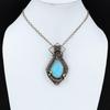 Hemimorphite Pendant Copper Wire Wrapped Gemstone Pendant Handmade Pendant Designer Copper Jewelry Gift For Engagement Wire Wrapped Jewelry