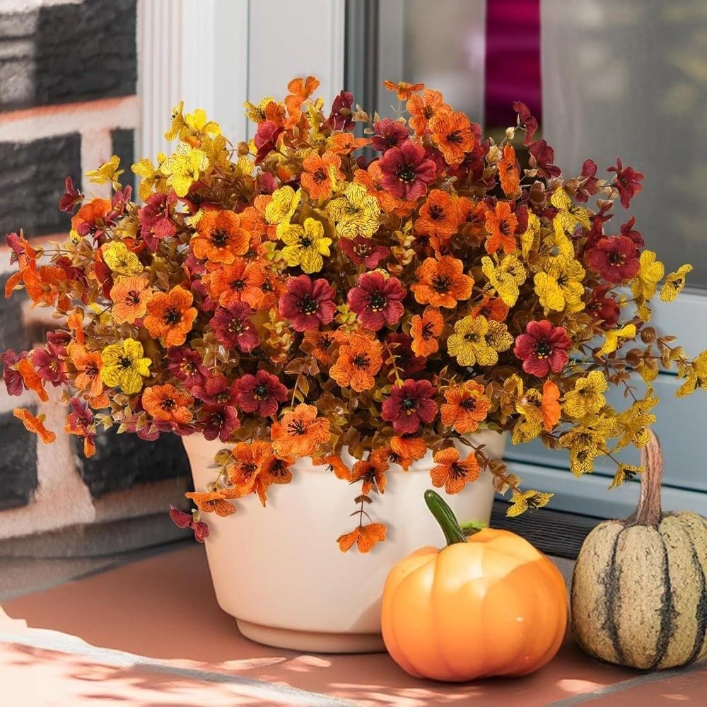 DIY Floral Eucalyptus Flower Bouquet Fall Decor Simulated Violet Bouquet Photography Props