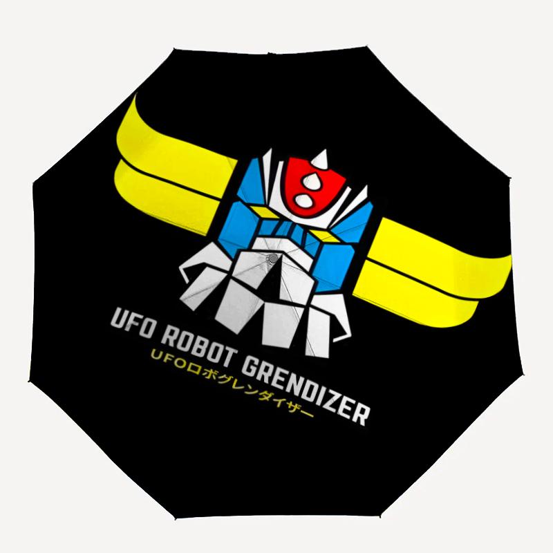 1pc UFO Robot Grendizer1 Umbrella, Sun Protection, And UV Shielding. It Has Eight Sturdy Ribs for Outdoor Use And Perfect Gift