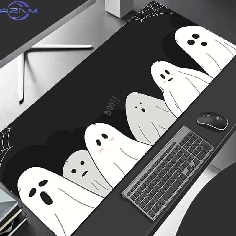 Pc Ghost Game Player Mousepad Large Mouse Pads Laptop Extended Desk Mats Gaming Carpet Anime Keyboard Nonslip Rubbertable Pad