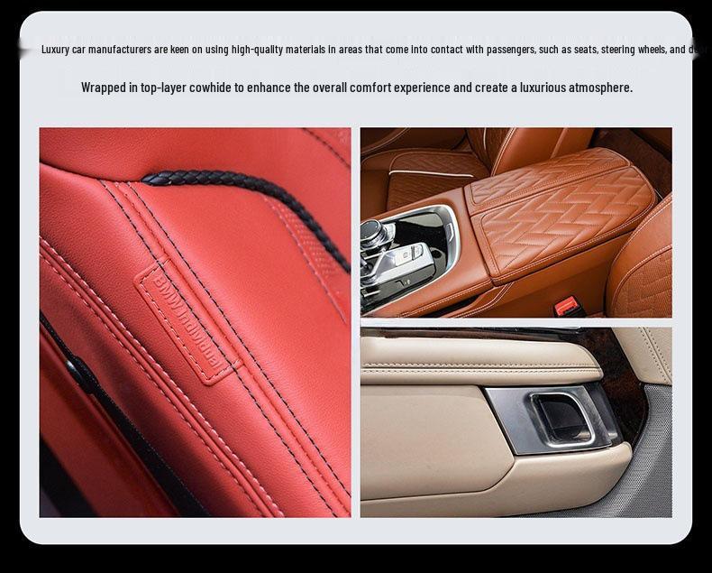 Suitable for Ideal One: Genuine Leather Steering Wheel Cover for L7/L6/L8/L9 - Special Car Interior Accessory