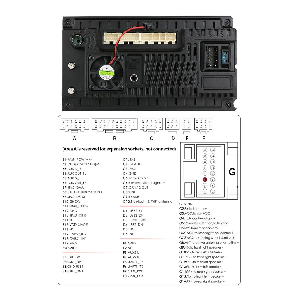 Hizpo Интеллектуальное 7862 Авторадио Android 14 Carplay Автомагнитола Радио для Honda Civic 2016 2017 2018 Мультимедийный плеер Навигация GPS 2Din 4G Аудио