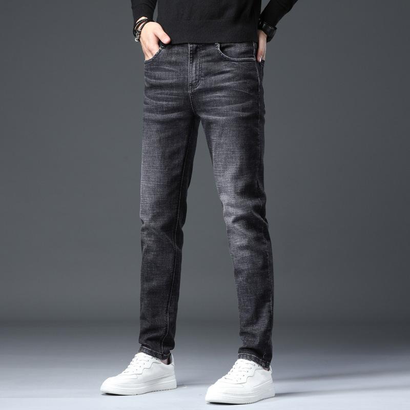 Джинсы осенние повседневные универсальные эластичные удобные брюки мужские корейская версия мужские брюки