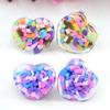 2pcs 6-50mm Multicolor Chocolate Heart-shaped Acrylic Ear Tunnels Plugs Stretchers Expander Double Flared Flesh Tunnels Body Piercing Jewelry