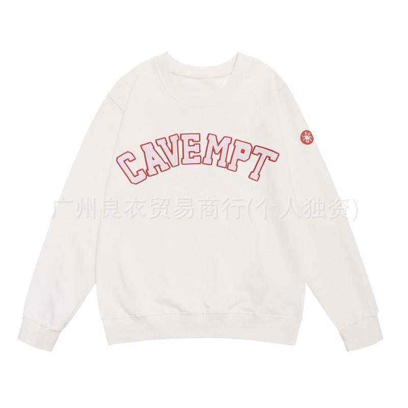 Unisex Oversized Hoodie With Abstract Face Embroidery Print Cotton Sweatshirt Fall