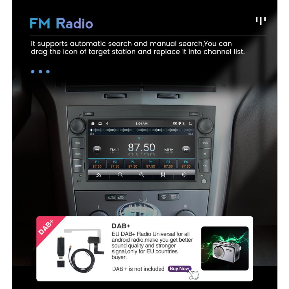 Car Radio Android For Opel Para Astra Meriva Vectra Antara Zafira Corsa 2 DIN Multimedia GPS 1+16GB
