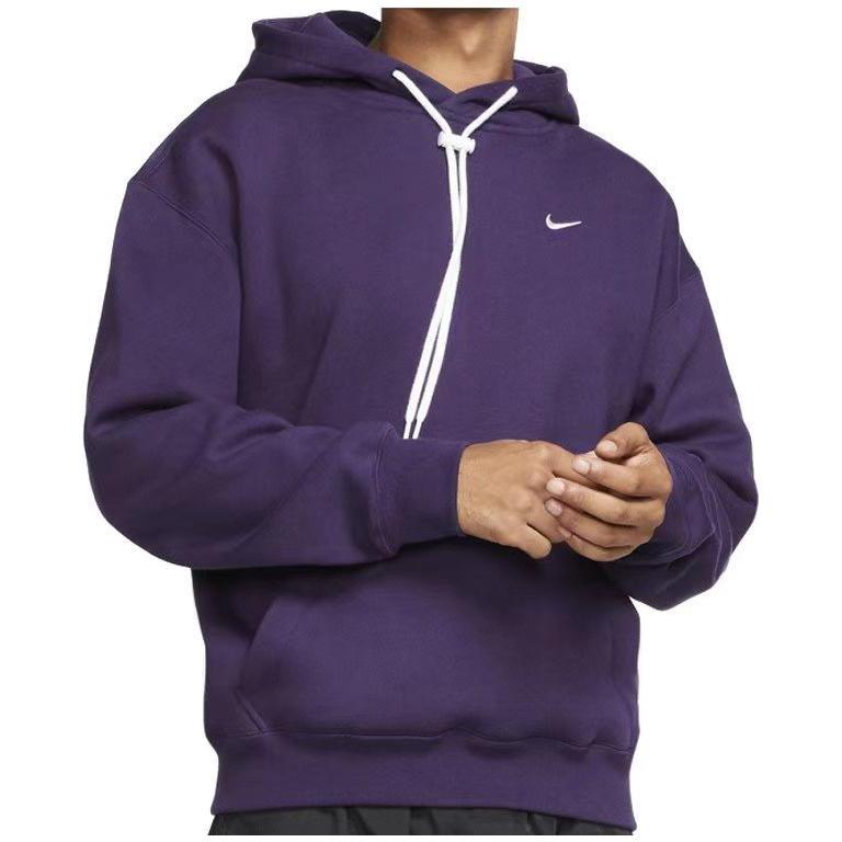 Nike Sweatshirts Men's Dark Purple Hooded Moderate Regular CD6393-525