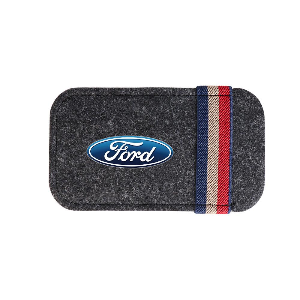 Car Sun Visor Glasses Holder Storage Clip Case For Ford Focus Fiesta Mustang Mondeo Kuga Ranger Fusion Shelby Smax j103 Ghia ST Edge