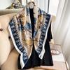 New Style of Literary and Artistic Prints for Women In Autumn and Winter  Warm Scarf Neck Scarf  Floral Gauze Scarf
