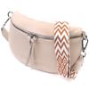 Leather Shoulder Bag for Women with Mini Wallet Vintage 22664 White