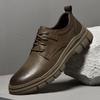 Мужские туфли-оксфорды из натуральной кожи в британском стиле, повседневная деловая обувь, удобная официальная обувь, модная мужская прогулочная обувь