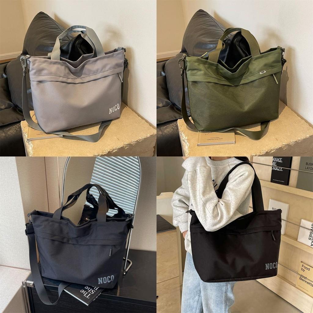 Стильная Унисекс Вместительная Холщовая Сумка-тоут Мягкий Полиэстер Застежка-молния