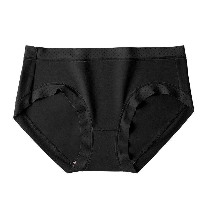Long Staple Cotton Underwear Women's Underwear Silk Breathable High Elastic Mid Rise Antibacterial Triangle Pants
