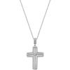 Collier - AMEN - CLCRVBBZ - Argent 925 - Zircons blancs - Longueur réglable 40-45 cm