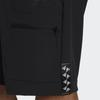 Adidas Однотонные прямые спортивные шорты с логотипом и буквами, мужские черные HE7417