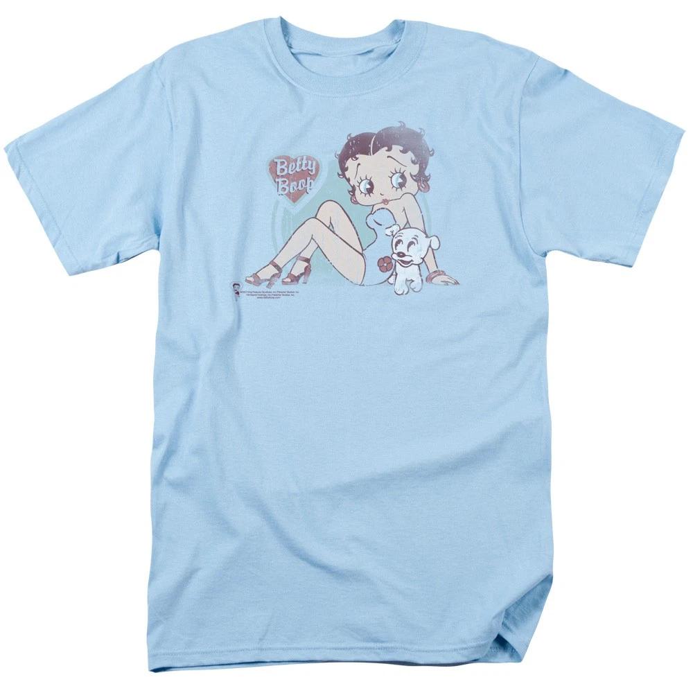 Betty Boop - Vintage Pin Pup - Unisex Short Sleeve Children's T-shirt - Blue