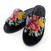 Здоровые шенилловые сандалии с цветочным узором, сделано в Японии, (черный)