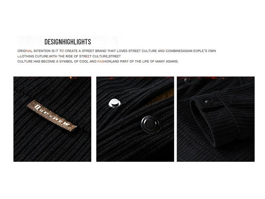 Мужская зимняя вельветовая куртка, на бархатной подкладке, с лацканами, модного свободного кроя, повседневного универсального дизайна